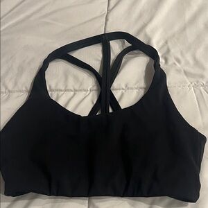 Montiel Women's Black Strappy Sports Bra Size Small
